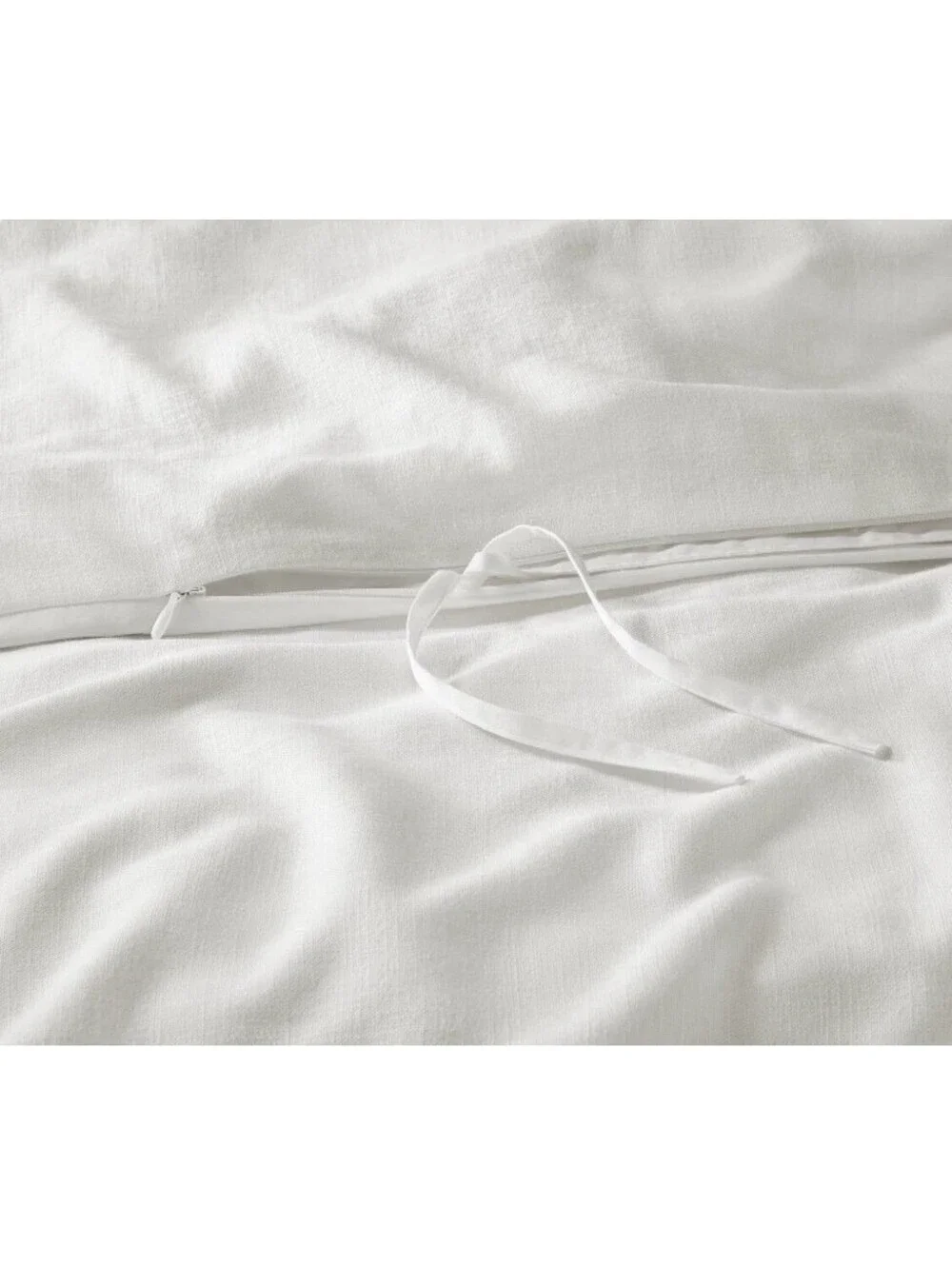 Casaluna Heavyweight Linen Duvet Queen light cream ivory quilt blanket New